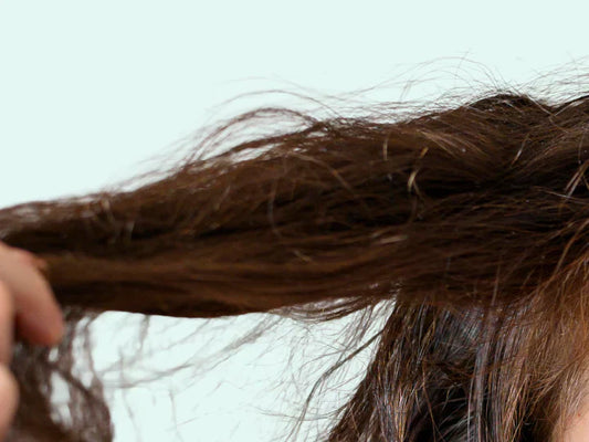 Women with brittle hair