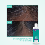 Anti Grey Hair Shampoo before after