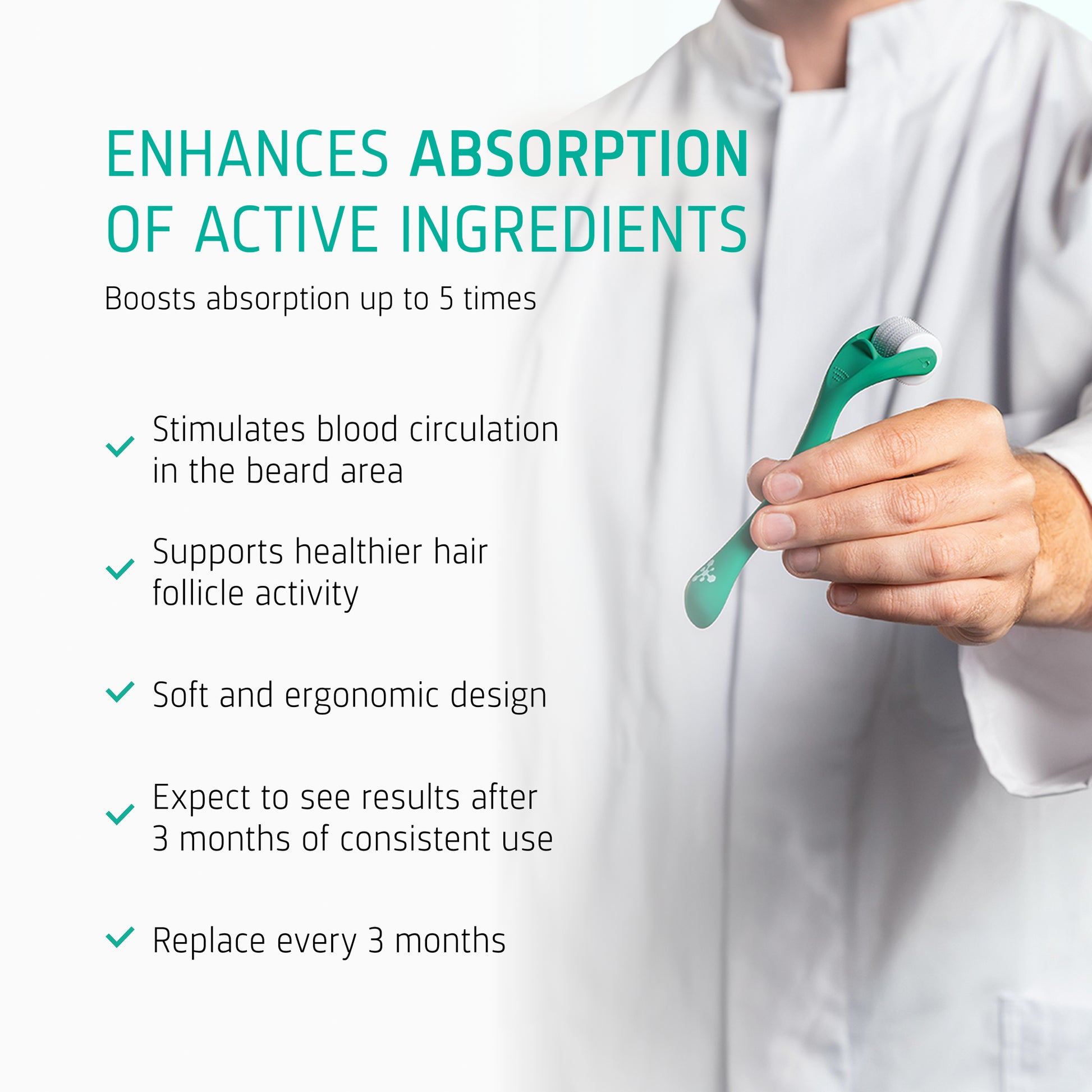 Beard Growth Enhancing Roller usp