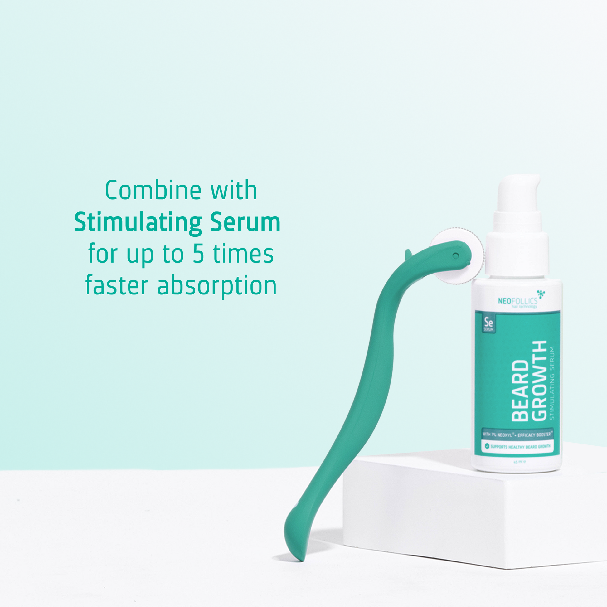 Beard Growth Enhancing Roller combine