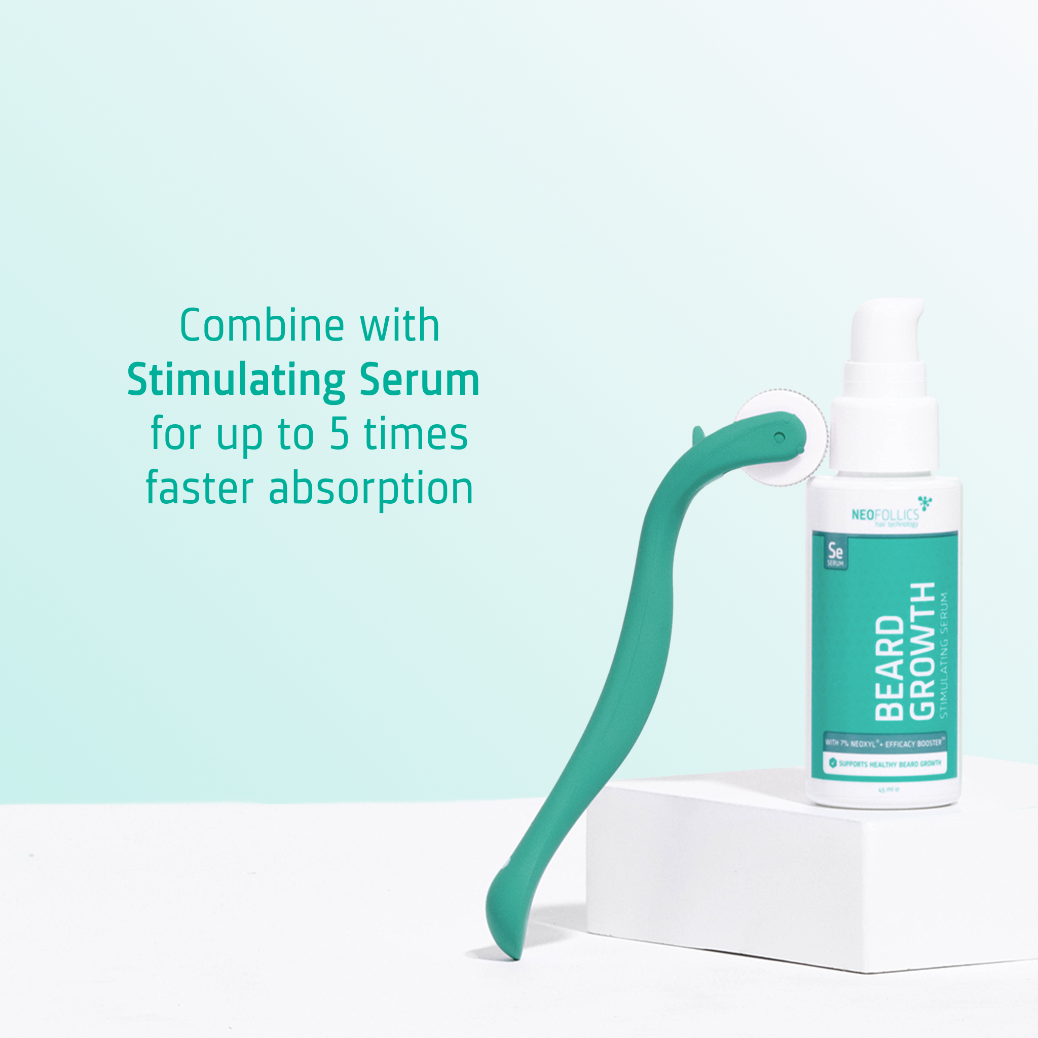 Beard Growth Enhancing Roller combine