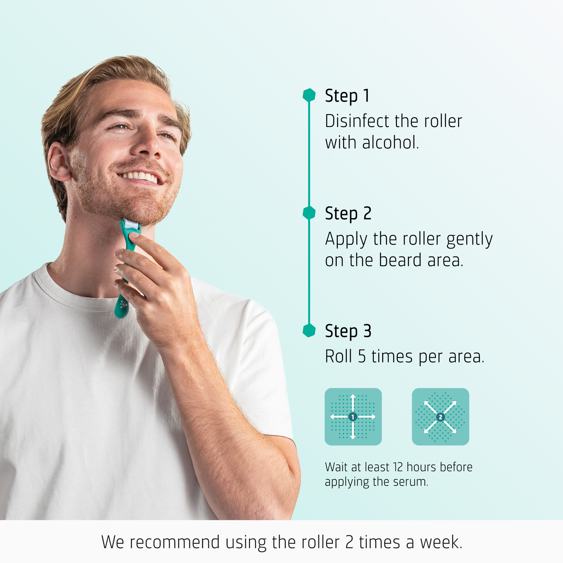 Beard Growth Enhancing Roller how to use