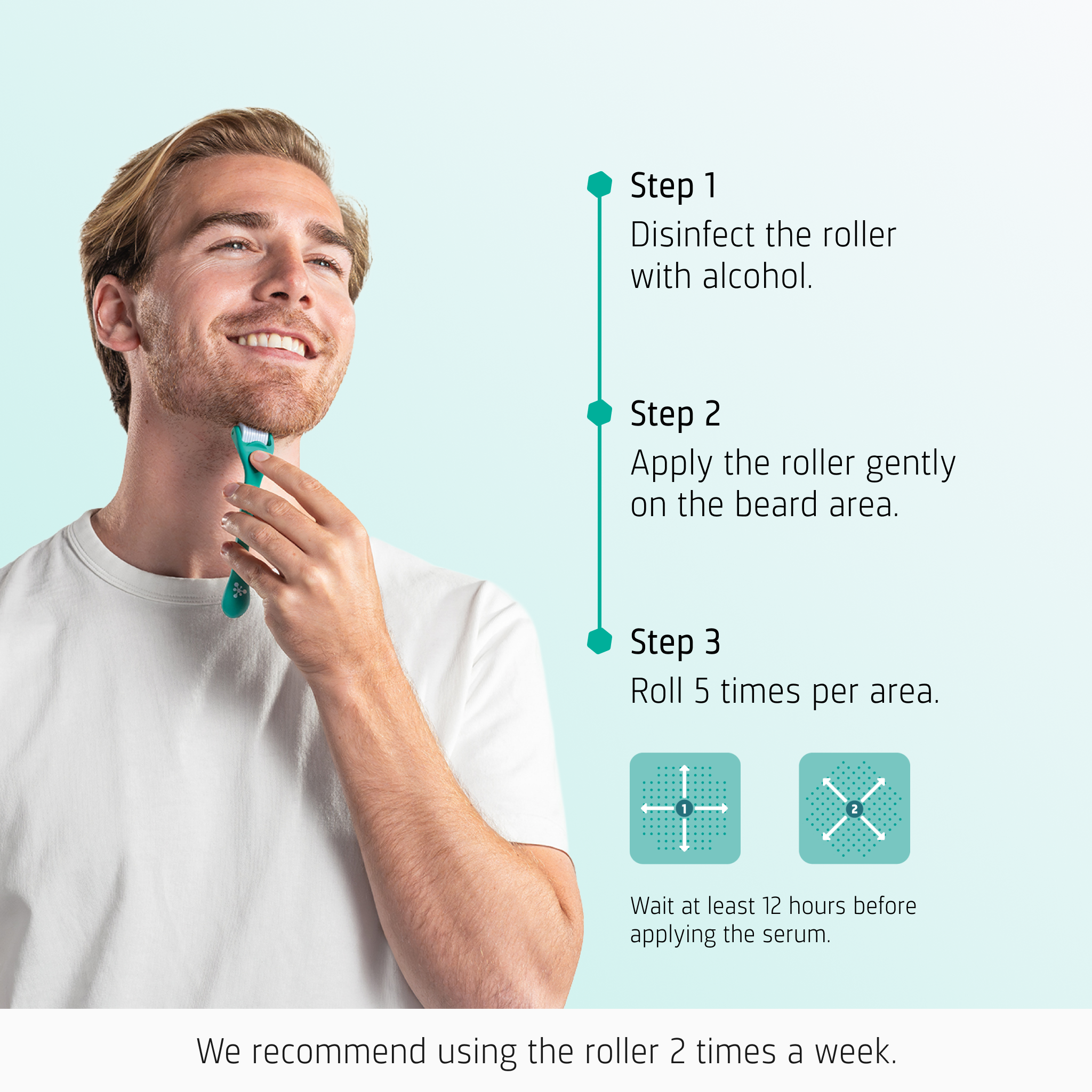 Beard Growth Enhancing Roller how to use