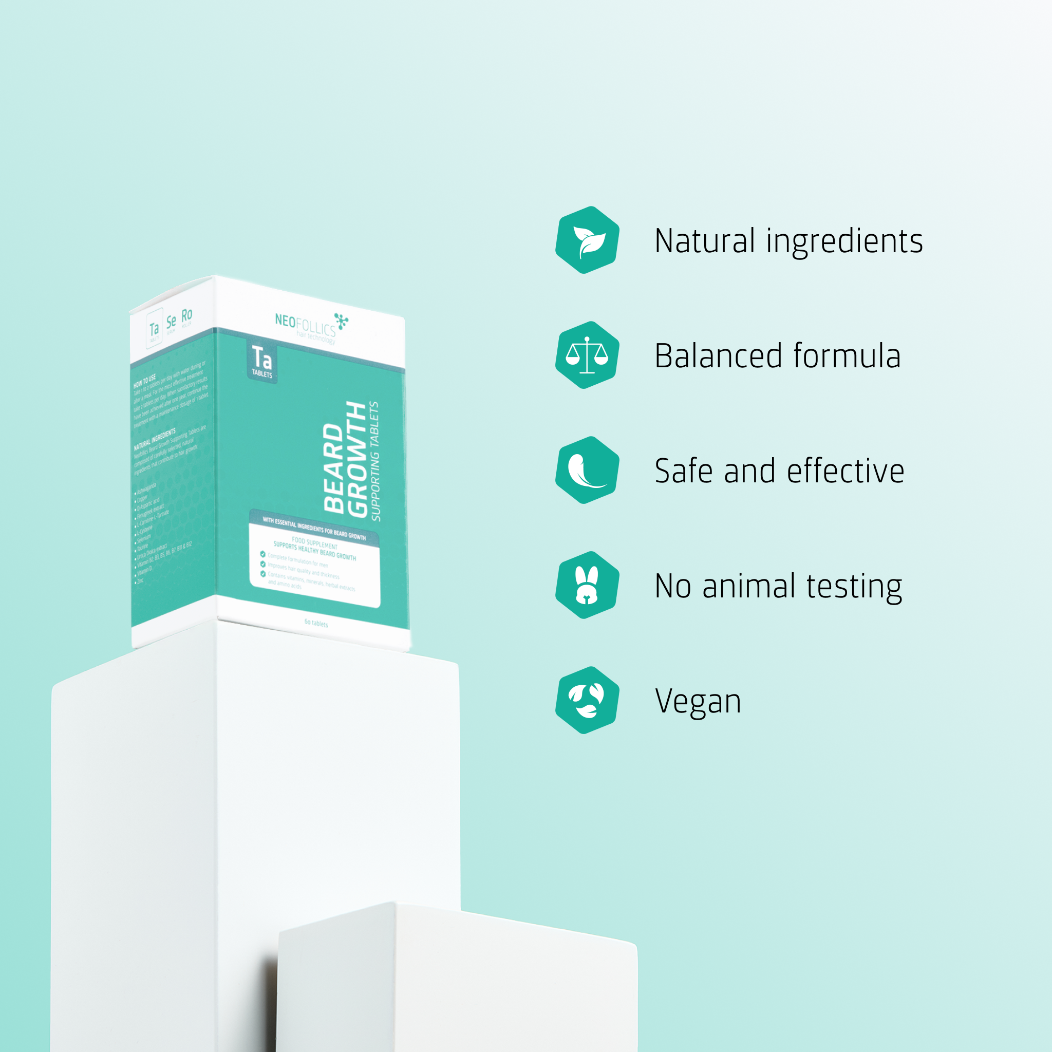 Beard Growth Supporting Tablets usp