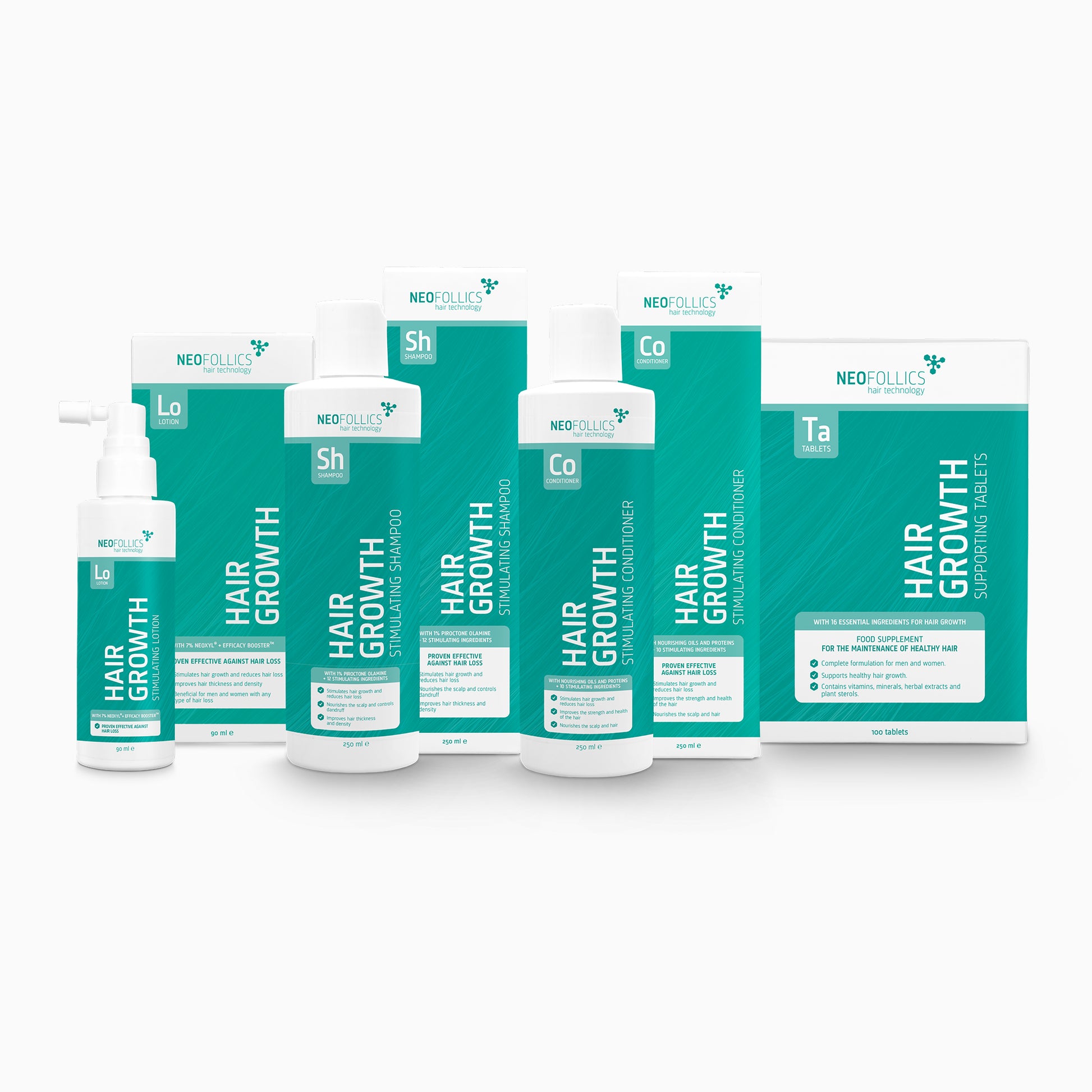 Hair Growth Advanced hair loss routine product packaging