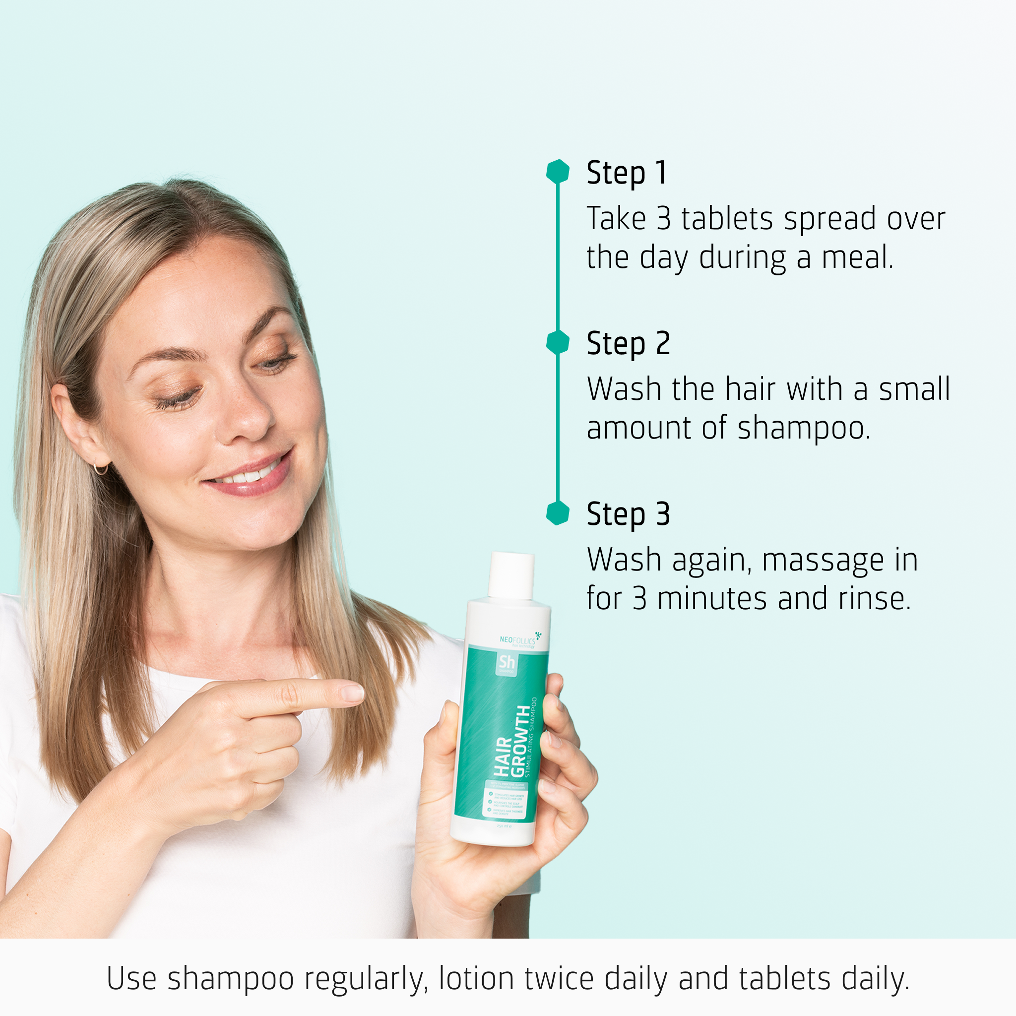 Hair Growth Moderate hair loss routine how to use