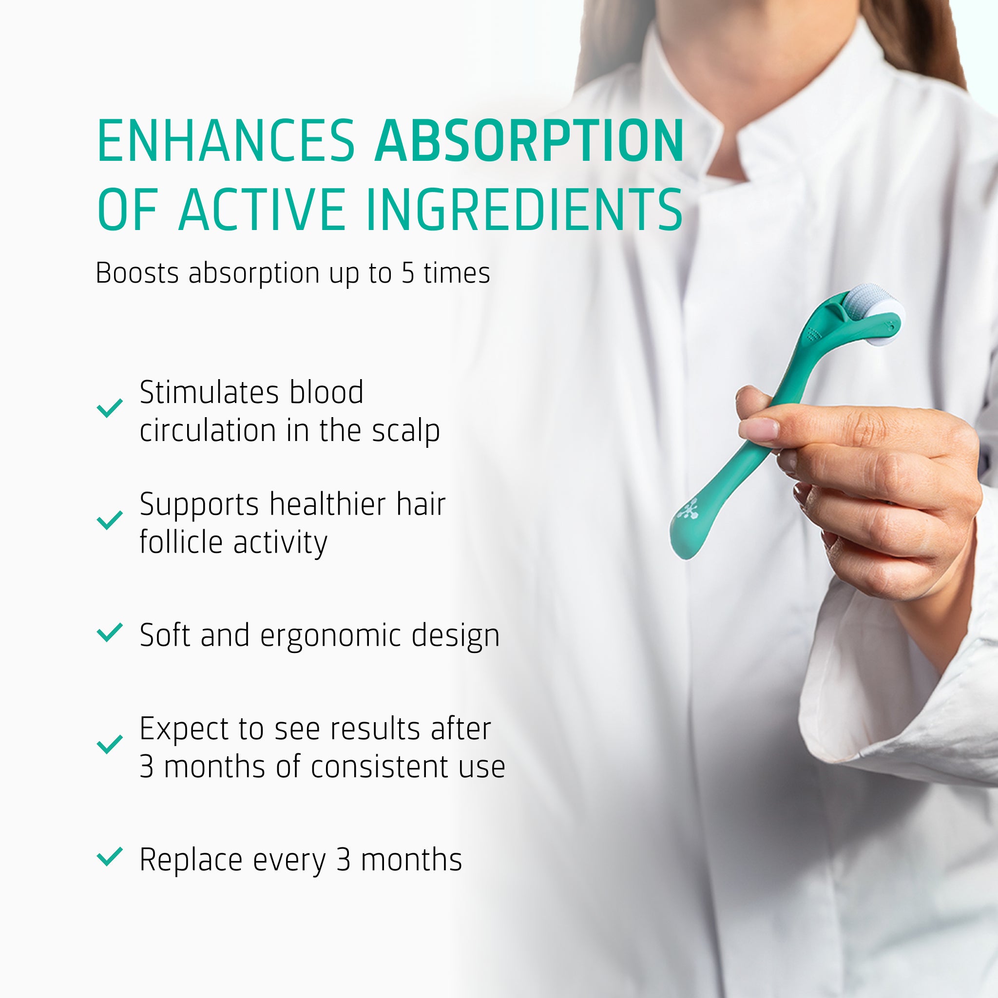 Hair Growth Enhancing Scalp Roller