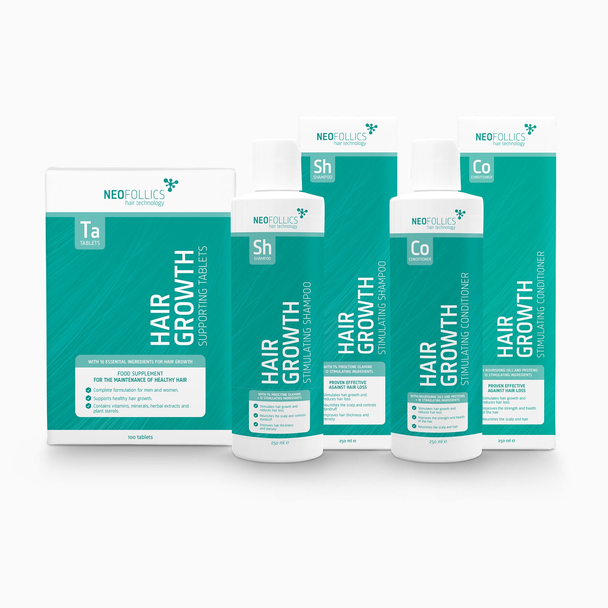 Hair Growth Telogen Effluvium routine product packaging