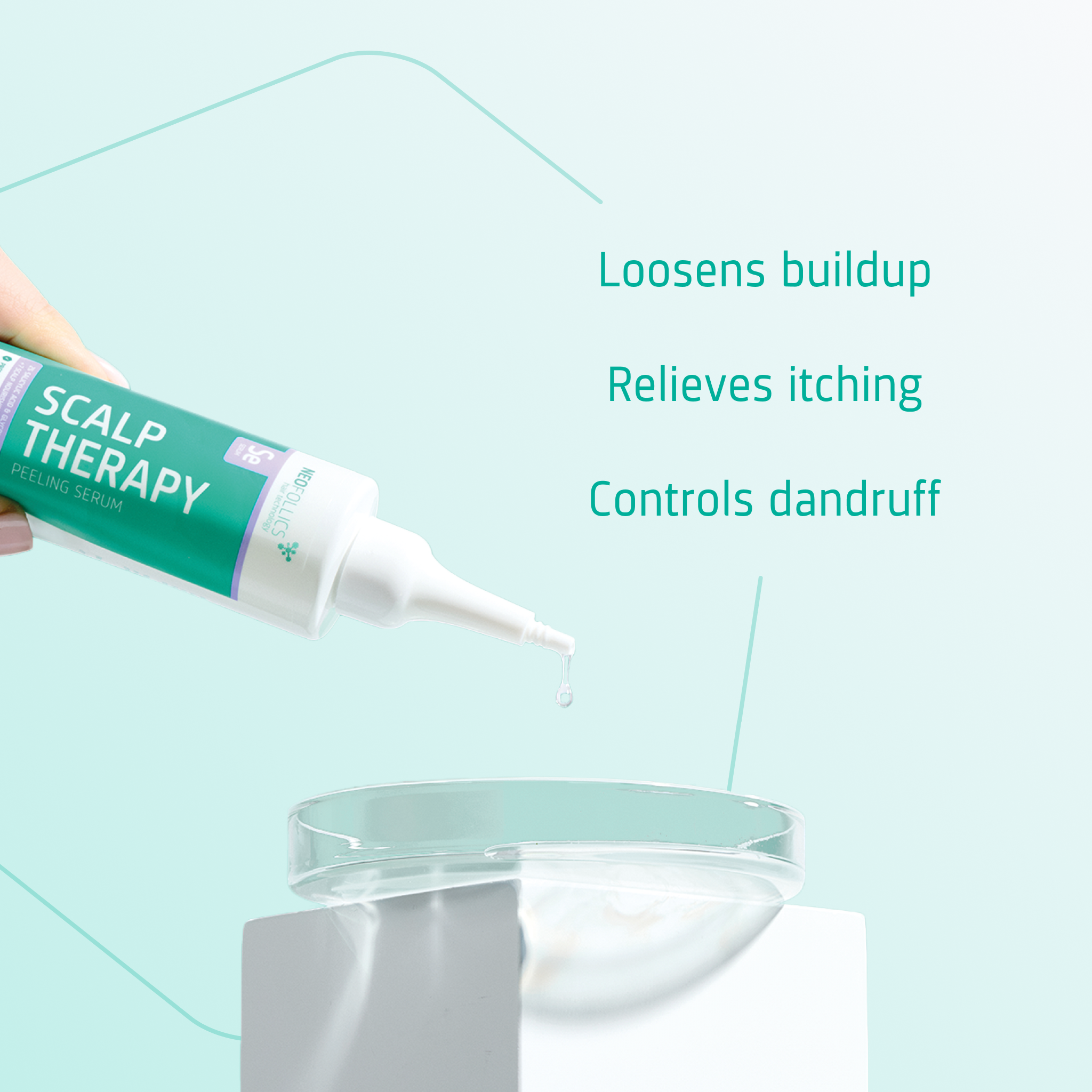 Scalp Therapy Peeling Serum key features